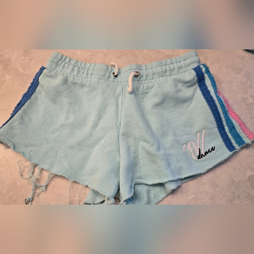 Cute Varsity Spirit Blue/ Green Shorts. Great Condition. Small